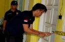 Ruangan yang menjadi tempat kejadian perkara (TKP) dugaan aksi pelecehan seksual di UIN Mataram, dipasangkan Police Line.