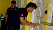 Ruangan yang menjadi tempat kejadian perkara (TKP) dugaan aksi pelecehan seksual di UIN Mataram, dipasangkan Police Line.