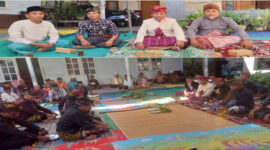 Suasana prosesi Sorong Serah Aji Krame.