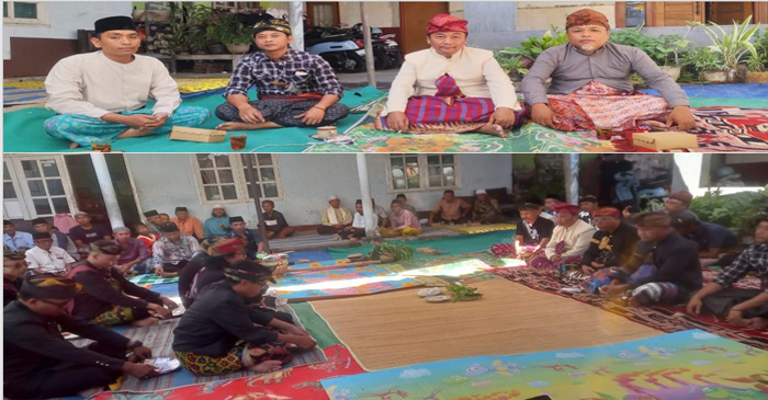 Suasana prosesi Sorong Serah Aji Krame.