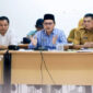 Ketua Komisi II DPRD Loteng, Lalu Muhamad Akhyar saat menerima audiensi LSM LAUK.