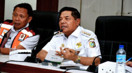 Suasana Rakor sektor MBLB sekaligus silaturahmi bersama jajaran pengusaha pertambangan di bidang galian C, pada Rabu (16/4/2025).
