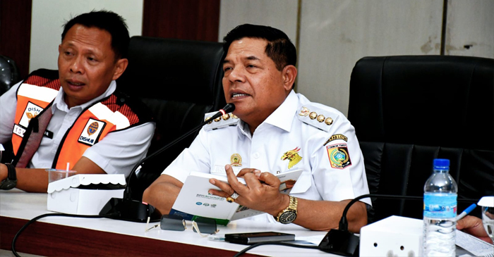 Suasana Rakor sektor MBLB sekaligus silaturahmi bersama jajaran pengusaha pertambangan di bidang galian C, pada Rabu (16/4/2025).