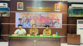 Suasana pembukaan seleksi program Pertukaran Pemuda Antar Negara (PPAN) dan Antar Provinsi (PPAP) 2025, di Aula Kantor Dispora NTB.