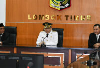 Wabup Lotim, HM Edwin Hadiwijaya (tengah).