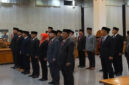 Suasana pelantikan pejabat lingkup Pemkab Lobar yang terkena mutasi. 
