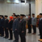 Suasana pelantikan pejabat lingkup Pemkab Lobar yang terkena mutasi. 
