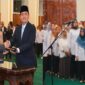 Suasana pelantik Irjen Pol Mohammad Iqbal sebagai Sekjen DPD RI, di Gedung Nusantara IV, Kompleks Parlemen Senayan, Jakarta, pada Senin (19/5/2025).