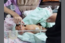 Ini dia bayi tanpa busana yang ditemukan di toilet samping IGD Puskesmas Selong, pada Kamis (1/5/2025), sekitar pukul 20.30 Wita.