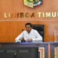 Bupati Lotim, H Haerul Warisin (tengah) didampingi Wabup Lotim, HM Edwin dan Sekda 