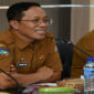 Sekda Lotim, HM Juaini Taofik saat membuka Bimtek, di Rupatama 2 Kantor Bupati Lotim, Senin (26/5/2025.