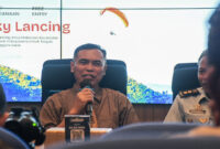 Kepala Dinas Kominfotik NTB, Yusron Hadi saat Bincang Kamisan bahas event PGAWC 2025, di Command Center NTB, Kantor Gubernur NTB, Kamis (15/5/2025).