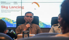 Kepala Dinas Kominfotik NTB, Yusron Hadi saat Bincang Kamisan bahas event PGAWC 2025, di Command Center NTB, Kantor Gubernur NTB, Kamis (15/5/2025).