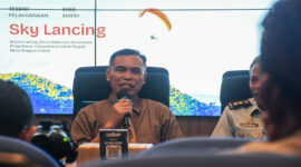 Kepala Dinas Kominfotik NTB, Yusron Hadi saat Bincang Kamisan bahas event PGAWC 2025, di Command Center NTB, Kantor Gubernur NTB, Kamis (15/5/2025).