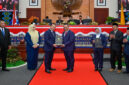 Gubernur NTB, Lalu Muhamad Iqbal saat menerima LHP LKPD tahun anggaran 2024 dari Anggota I BPK RI, Nyoman Adhi Suryadnyana.