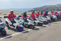 Asosiasi Honda Lombok (HALO) saat melakukan touring.
