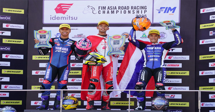 Ini pebalap Astra Honda Racing Team (AHRT) kembali menorehkan hasil membanggakan dengan berhasil rebut podium pertama kelas AP250 di ajang Asia Road Racing Championship (ARRC) 2025 seri Sepang, Malaysia.