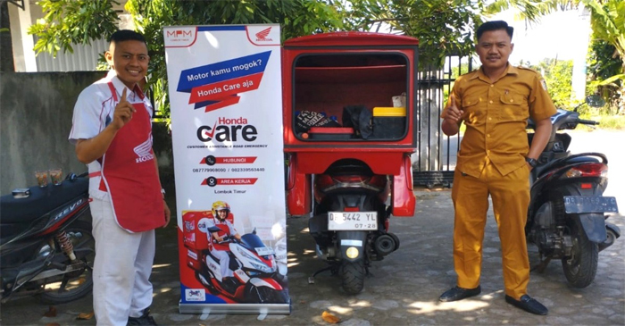 Ini layanan servis jemput bola dari Astra Motor NTB yakni Honda CARE yang bisa dinikmati oleh para konsumen.