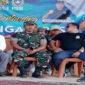 Ketua DPRD yang juga Ketua PSSI Lotim, M Yusri (berdiri) saat memberikan sambutan sebelum membuka turnamen Liga 3 ASKAB PSSI Lotim tahun 2025.