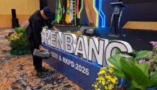 Terlihat anggota Satuan Brimob Polda NTB saat  mengecek lokasi pelaksanaan Munrenbang RPJMD 2025–2029 dan RKPD 2026, di Hotel Lombok Raya Mataram, Rabu (4/6/2025.