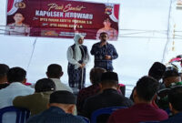 Suasana pisah sambut Kapolsek Jerowaru.