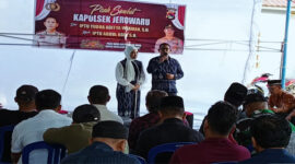 Suasana pisah sambut Kapolsek Jerowaru.