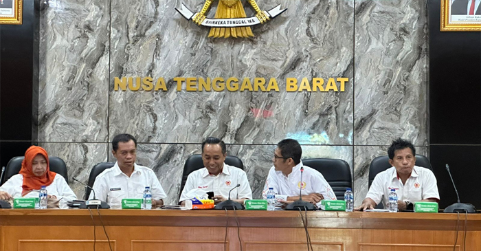 Suasana Rakor Lintas Sektoral dalam rangka membahas persiapan pelaksanaan PON XXII tahun 2028.