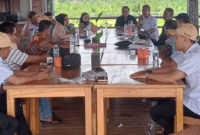 Suasana rapat persiapan pelantikan dan pembekalan Laskar Prabowo 08 se-NTB.