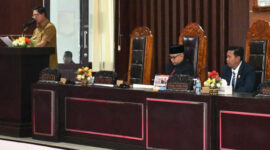 Suasana Rapat Paripurna DPRD Lotim.