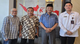 DARI KANAN: Rafi, H Fauzan Khalid, Moh Hafizni, dan Rasyid.