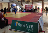 Suasana event Kejurprov Judo 2025 Kapolda Cup di Lombok Epicentrum Mall (LEM) Mataram 3-5 Juli 2025.