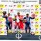 Arbi dan Adenanta menguasai podium tertinggi pada ajang balap Asia Road Racing Championship (ARRC) 2025 seri Mandalika.