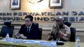 Ketua BKSP DPD RI, Gusti Farid Hasan Aman saat saat Rapat Kerja secara virtual, Jakarta, Kamis (28/8/2025).