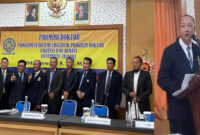 Gita Sarwadi saat Sidang Promosi Doktor.