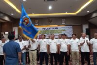Suasana pengukuhan Pengurus PWI NTB periode 2025-2030.