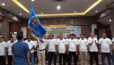 Suasana pengukuhan Pengurus PWI NTB periode 2025-2030.