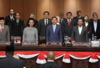 Suasana sidang untuk pengesahan Alkel DPD RI untuk Tahun Sidang 2025–2026, di Gedung Nusantara V, Kompleks Parlemen Senayan, Jakarta, Selasa (19/8/2025).