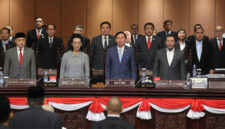 Suasana sidang untuk pengesahan Alkel DPD RI untuk Tahun Sidang 2025–2026, di Gedung Nusantara V, Kompleks Parlemen Senayan, Jakarta, Selasa (19/8/2025).