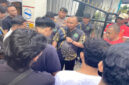 Suasana aksi unjuk rasa di Mataram, Selasa (26/8/2025).