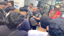 Suasana aksi unjuk rasa di Mataram, Selasa (26/8/2025).