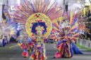Penampilan salah satu kesenian di Jember Festival Carnaval (JFC). 