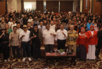 Suasana pose bersama usai menggelar Musda ke-V dan Rakerda ke-X, di Hotel Lombok Plaza Mataram.