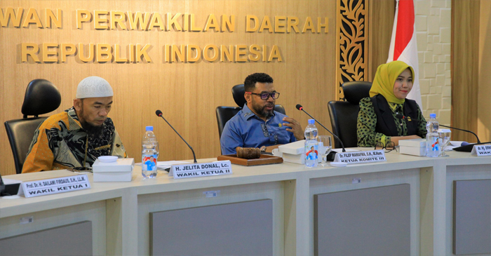 Suasana Rapat Dengar Pendapat (RDP), di Gedung DPD RI, Kompleks Parlemen Senayan, Jakarta, Selasa (26/8/2025).