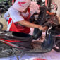 Segera cek komponen ini ketika motor kerendam banjir.