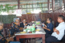 Jajaran pimpinan PABPDSI NTB saat mengadakan Rakor di D'lalune Cafe, Jalan Pemuda No.6 Gomong, Kota Mataram.