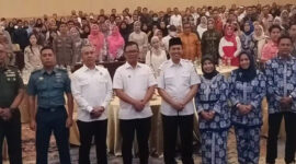 Pose bersama usai kegiatan Sosialisasi dan Monitoring Program MBG yang digelar oleh DPD APJI NTB bersama Pemprov NTB, di Ballroom Hotel Lombok Raya Mataram, Rabu (6/8/2025).