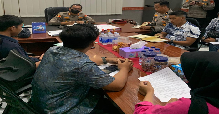 BIM NTB saat hearing bersama pejabat di Ditreskrimsus Polda NTB.