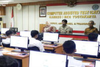 Suasana penyelenggaraan SKD SPTB Politek  SSN, di Kanreg I BKN Yogyakarta, Senin (11/8/2025).
