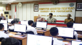 Suasana penyelenggaraan SKD SPTB Politek  SSN, di Kanreg I BKN Yogyakarta, Senin (11/8/2025).