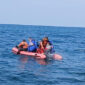 Tim Sar Gabungan saat mencari seorang penyelam yang dilaporkan hilang di perairan Pantai Elong-Elong, Desa Bilok Petung, Kecamatan Sembalun, Lombok Timur.